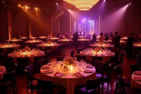Elegant corporate gala setup