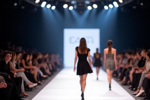 Fashion show runway setup