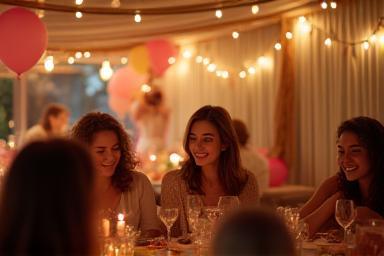 Image representing a social gathering setup