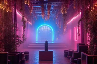 Image representing a themed event setup